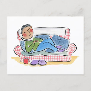 Sleepy Sofa Postkarte