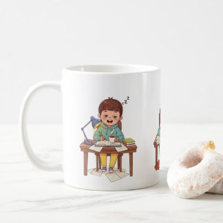 Sleepy Studying Child Mug – Children’s Day Mug Kaffeetasse