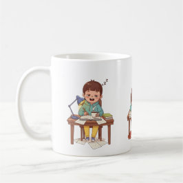 Sleepy Studying Child Mug – Children’s Day Mug Kaffeetasse