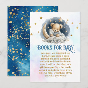 Sleepy Teddy Bear Babydusche Buchanfrage Begleitkarte