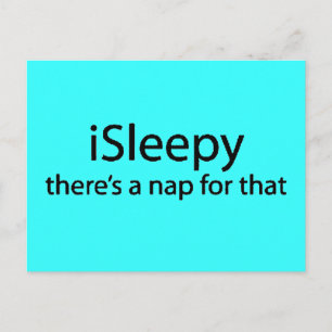 Sleepy theres Nickerchen für diese lustige Schlafl Postkarte