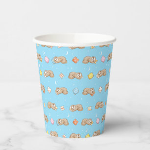 Sleepy Time Sloth Pattern Pappbecher