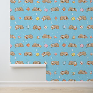 Sleepy Time Sloth Pattern Tapete