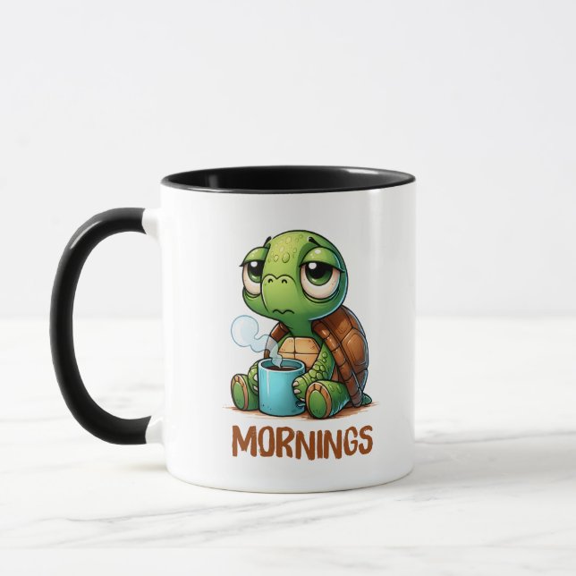 Sleepy Turtle Mornings Tasse (Links)
