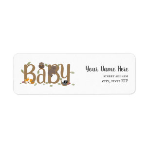Sleepy Woodland Animals Baby Dusche