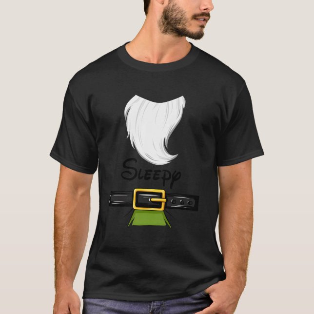 Sleepy Zwarf Halloween Sleepy Zwarf Thema T-Shirt (Vorderseite)