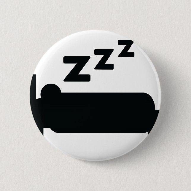 Sleepyhead zzz Schlafen Button (Vorderseite)