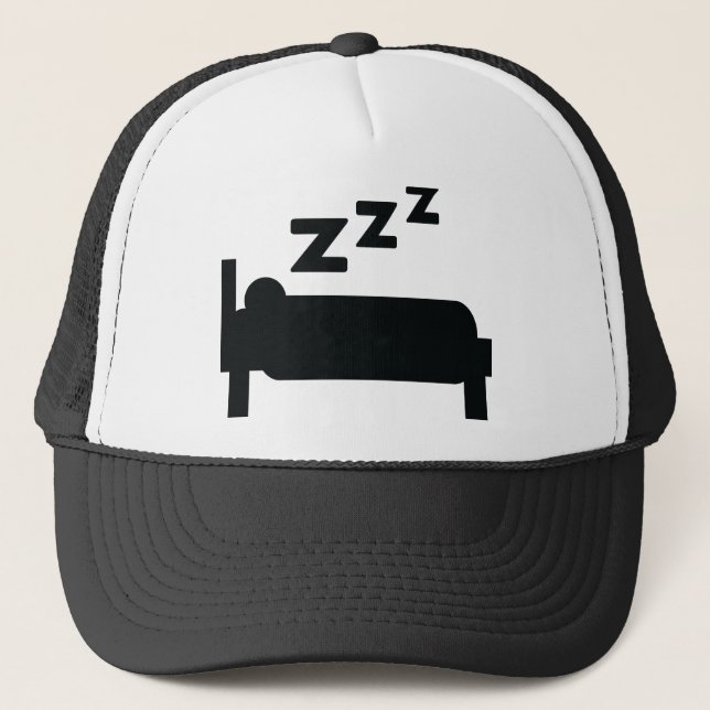 Sleepyhead zzz Schlafen Truckerkappe (Vorderseite)