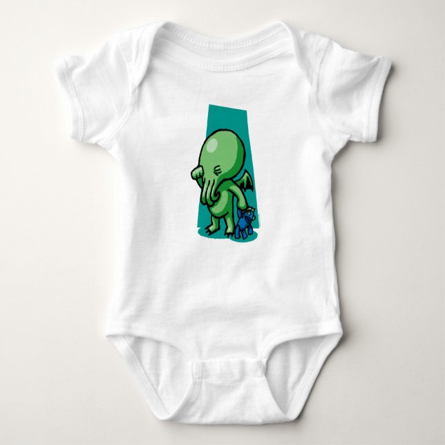 Sleepytime Cthulhu Säuglings-Strampler Baby Strampler (Vorderseite)