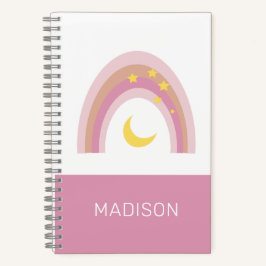 'Sleepytime Rainbow', Niedlicher Boho Pink-Brauch Notizbuch