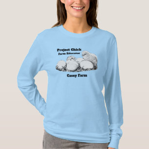 Sleeved dunkles Logo des Projekt-Kükens ver.1 lan T-Shirt