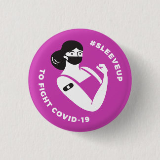 #sleeveup to Fight COVID-19 - Femme Pink Button