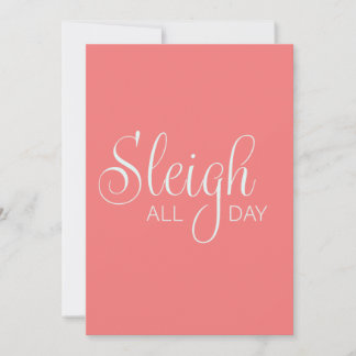 Sleigh All Day Holiday Card Feiertagskarte