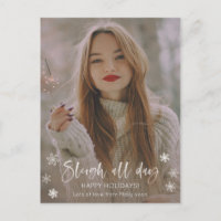 Sleigh All Day Sassy Holiday Card für Singleton