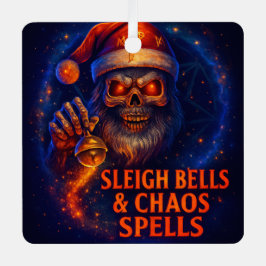 Sleigh Bells & Chaos Spells Weihnachten Ornament Aus Metall
