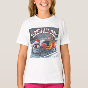 Sleigh Der ganze Tag über: Turbo Ride des Weihnach T-Shirt