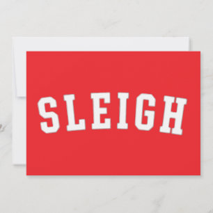 Sleigh Frohe Weihnachtsbaum Funny Xmas Holiday Feiertagskarte