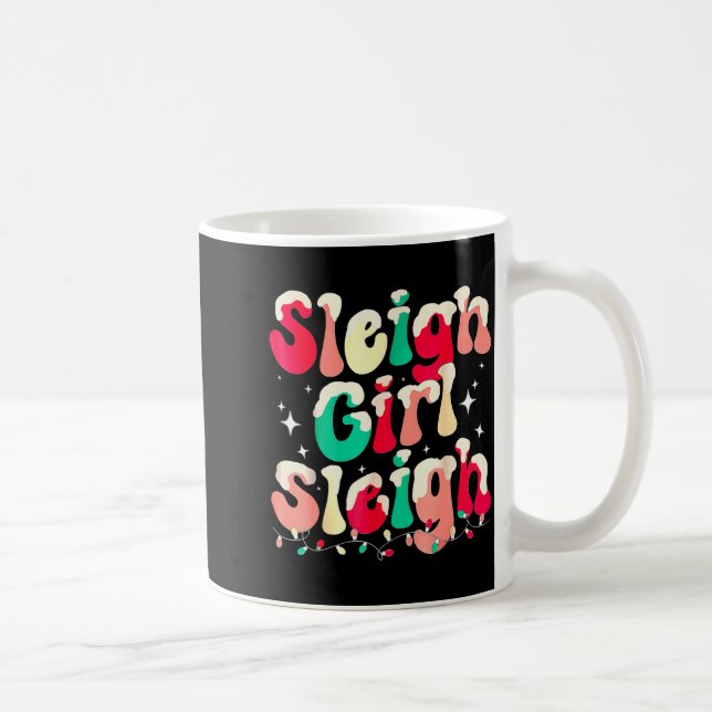 Sleigh Girl Sleigh Christmas Womens Pajamas  Kaffeetasse (Rechts)