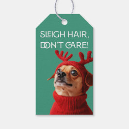 Sleigh Hair, kümmere dich nicht! - Tag des festlic Geschenkanhänger