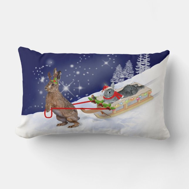 Sleigh Ride Accent Pillow Lendenkissen (Vorderseite)
