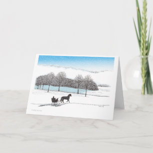 Sleigh Ride Feiertagskarte