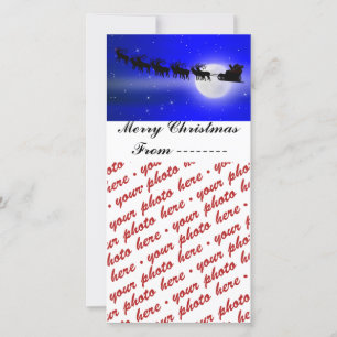 Sleigh Ride Foto Frame Feiertagskarte