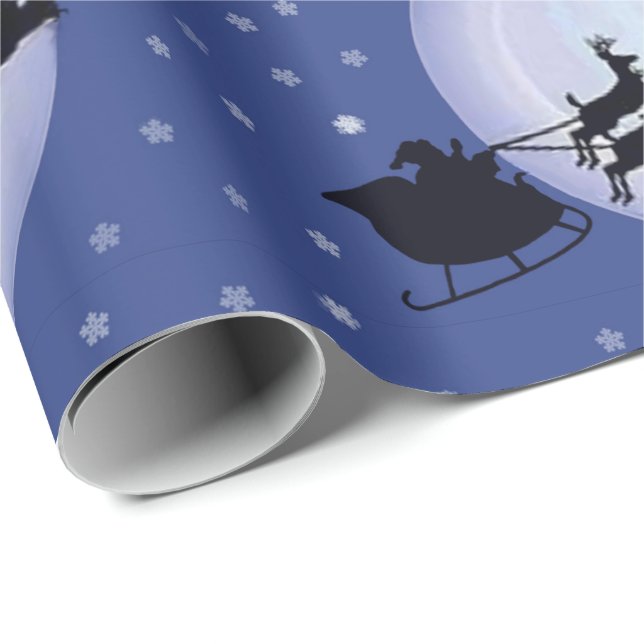 Sleigh Ride Geschenkpapier (Rolleneckpunkt)