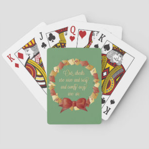 Sleigh Ride Lyrics Design Spielkarten