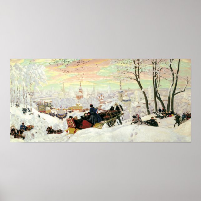Sleigh Ride Painting Poster (Vorne)