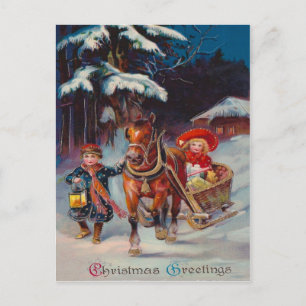 Sleigh Ride Postkarte