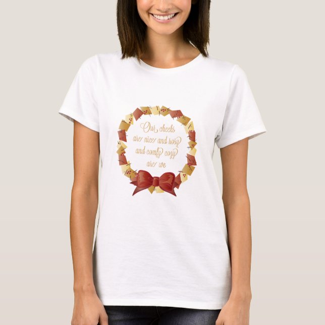 Sleigh Ride Texte Design T-Shirt (Vorderseite)
