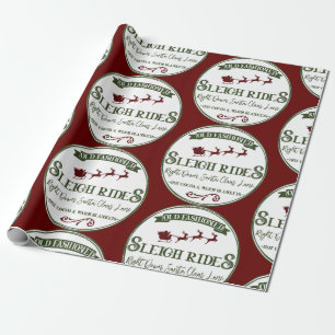 Sleigh Rides Christmas  Geschenkpapier