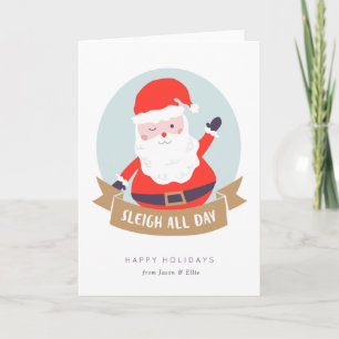 Sleigh The All Day Weihnachtskarte Feiertagskarte