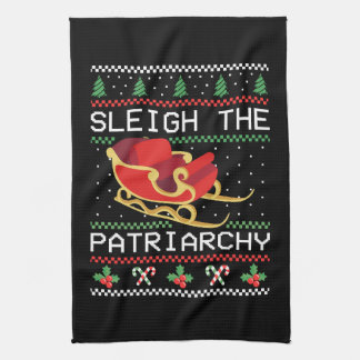Sleigh The Patriarchy I Geschirrtuch