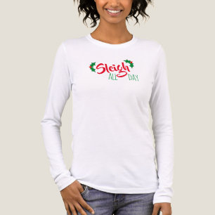 „Sleigh“ Weihnachts-T-Shirt für den ganzen Tag Tri-Blend Shirt