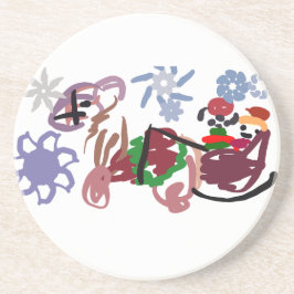  Sleigh winter  Getränkeuntersetzer