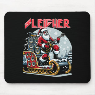 Sleigher Hail Santa Heavy Metal Weihnachts Rock Xm Mousepad
