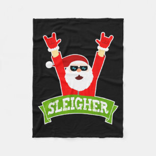 Sleigher-Hässlicher-Schweter-Schwerer-Metall-Weihn Fleecedecke