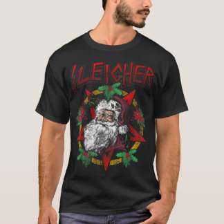 Sleigher Heavy Metal Weihnachtsfeiertage Weihnacht T-Shirt