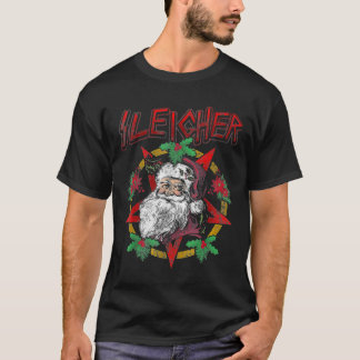 Sleigher Heavy Metal Weihnachtsmann Weihnachten We T-Shirt