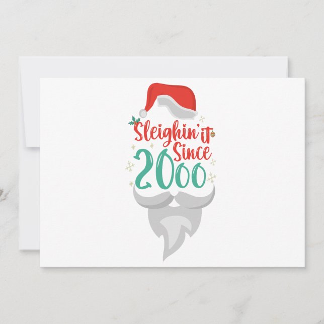 Sleighin it Seit 2006 Weihnachten Weihnachten Einladung (Vorderseite)