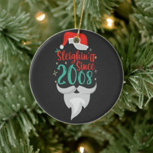 Sleighin it Seit 2008 Weihnachten Weihnachten Keramik Ornament