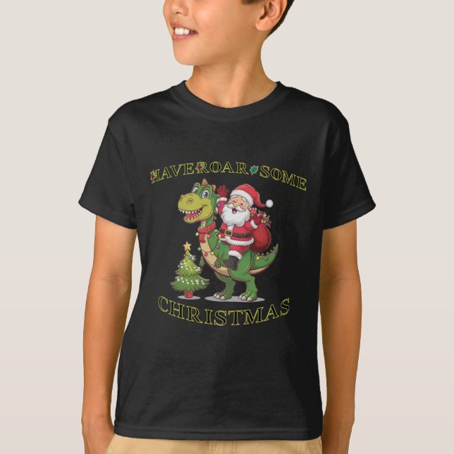 "Sleighing IT Dino-Style: T-Shirt (Vorderseite)