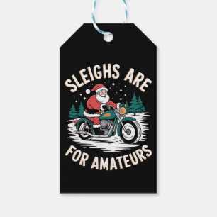 Sleighs sind für Amateurs Weihnachts Motorradfahre Geschenkanhänger