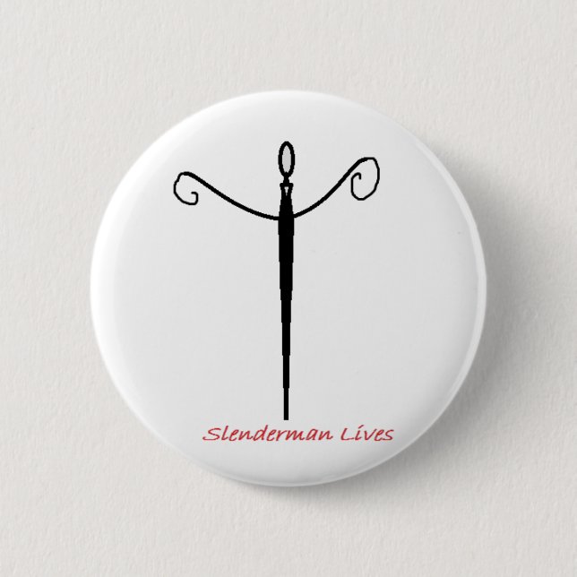 Slenderman Leben Button (Vorderseite)