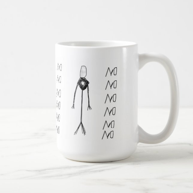 Slenderman Tasse kein Papier (Rechts)