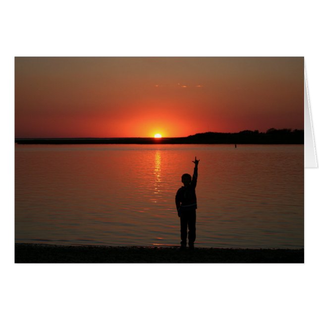 SLG Sonnenuntergangkarte (Vorderseite (Horizontal))
