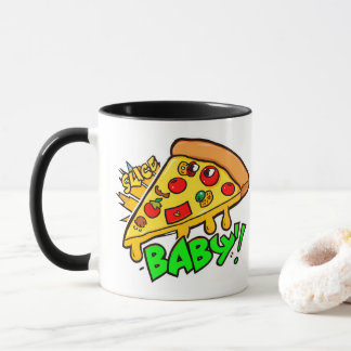 Slice Baby | Funny Pizza Pop Culture Design Tasse