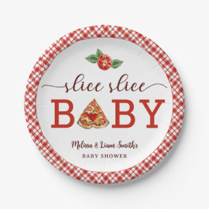 Slice Baby Pizza Baby Duschpapier Teller - F