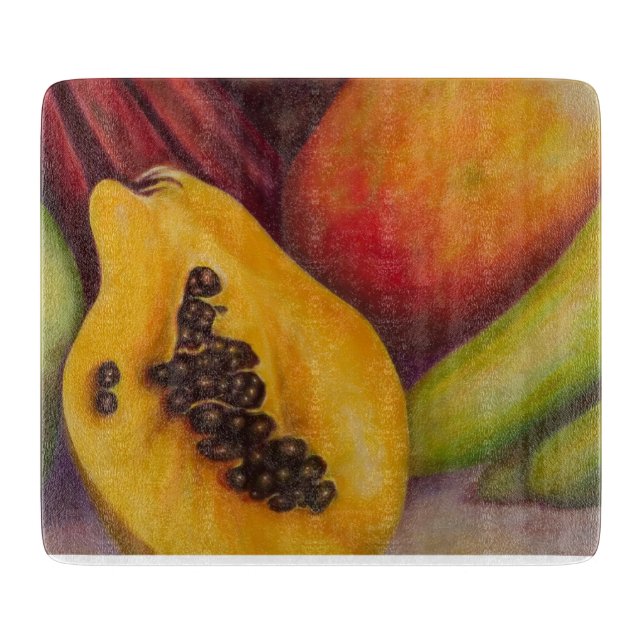 Slice of Paradise – Tropical Fruit Cutting Board Schneidebrett (Vorderseite)